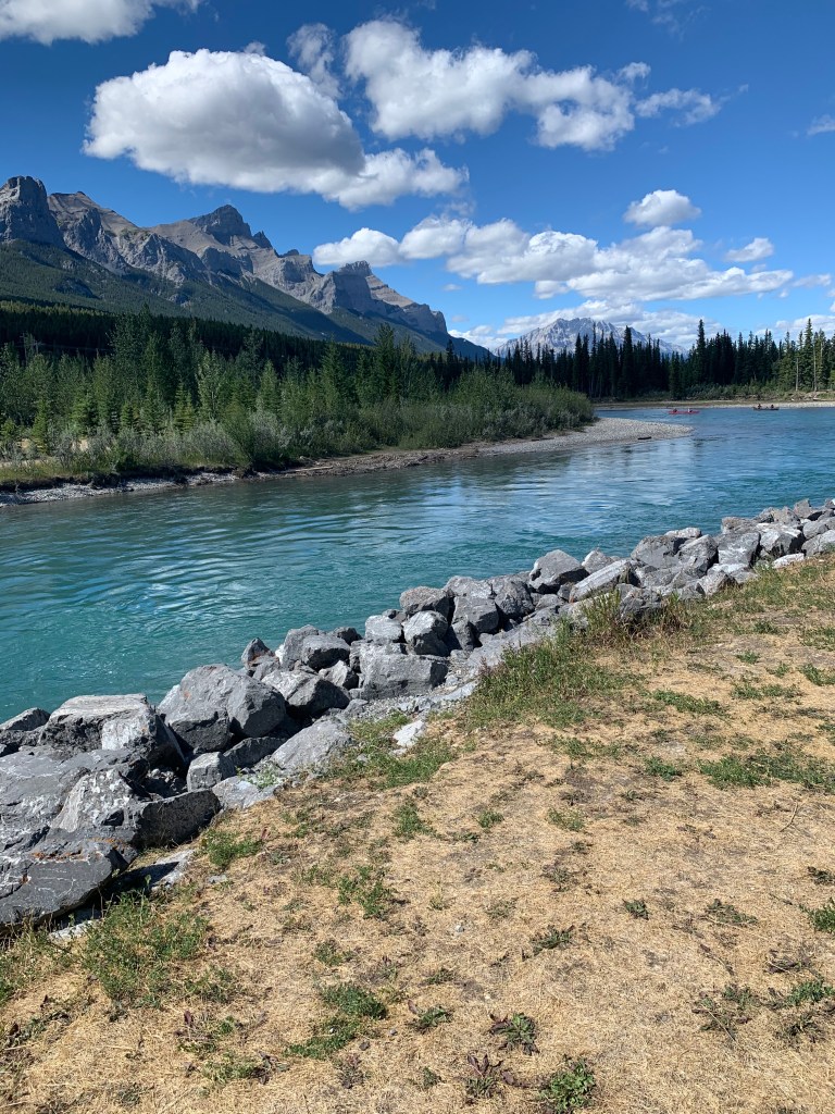 lake and mountains